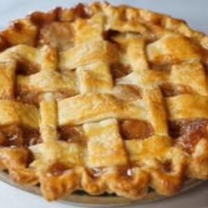 Peach cobbler pie